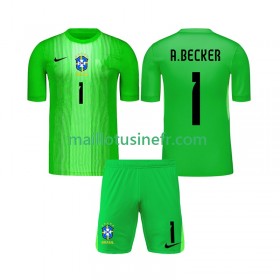 Maillot de Foot Brésil Alisson Becker 1 Gardien Domicile 2026 - Enfant